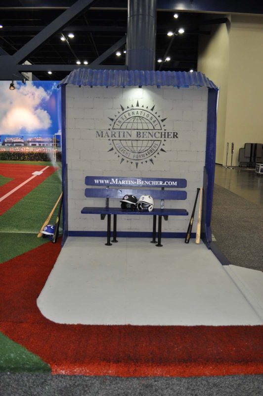 Baseball trade show booth display exhibit