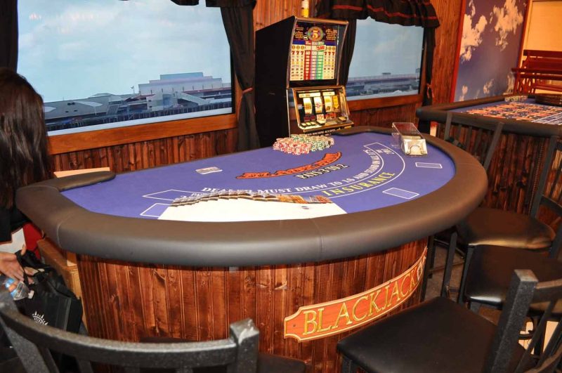 casino trade show booth, casino boat display