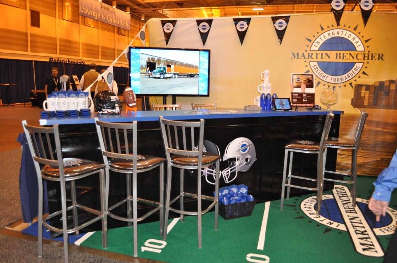 sports bar trade show booth display